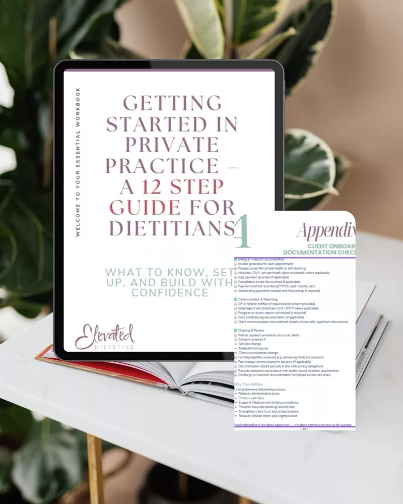 Getting Started in Dietetic Private practice